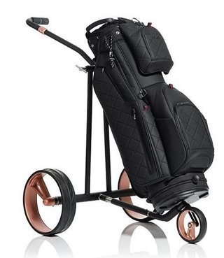 JuCad Phantom Titan Black on Black Rosé 3.0 elektryczny wózek + torba, różowy