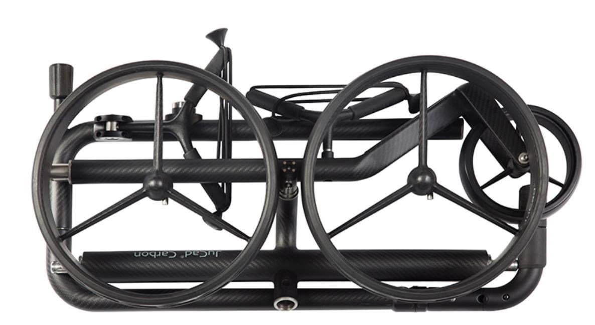 JuCad Carbon Travel Nero SV 3.0 elektryczny wózek, czarny