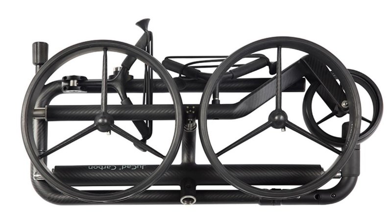 JuCad Carbon Travel Nero SV 3.0 elektryczny wózek, czarny