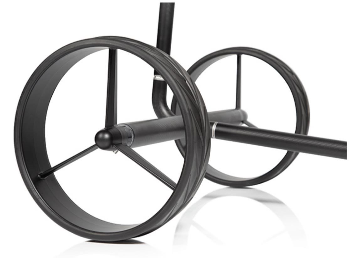 JuCad Carbon Travel Nero SV 3.0 elektryczny wózek, czarny