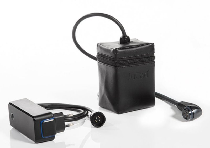 JuCad Carbon Travel Nero SV 3.0 elektryczny wózek, czarny