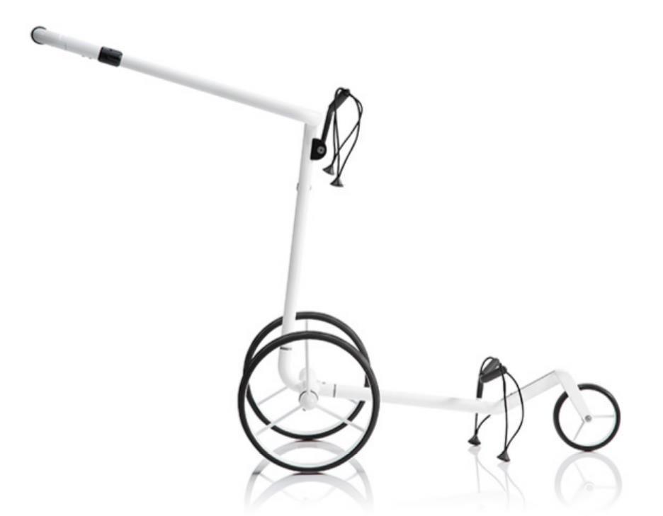 JuCad Carbon Travel Bianco SV 3.0 elektryczny wózek, biały