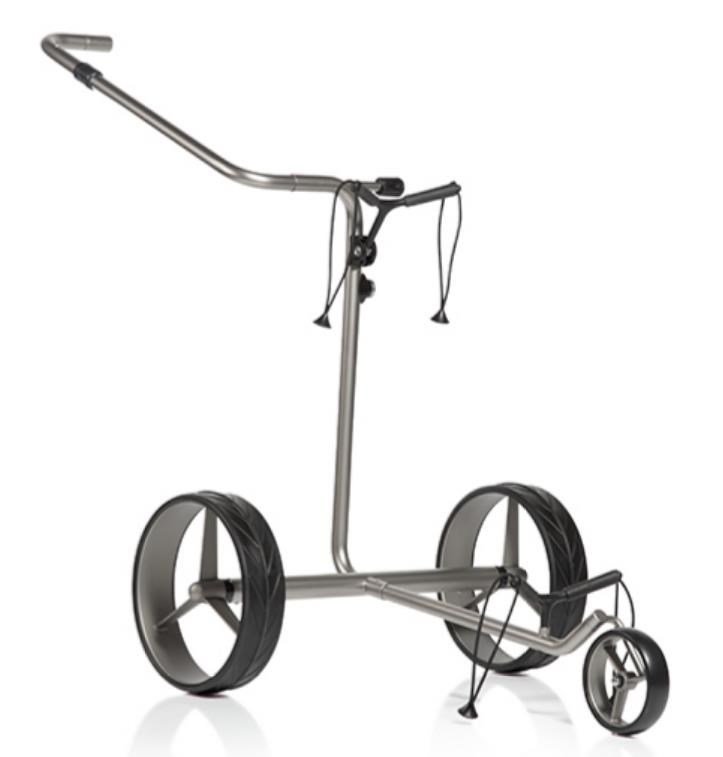 JuCad drive Stainless Steel 3.0 elektryczny wózek, srebrny