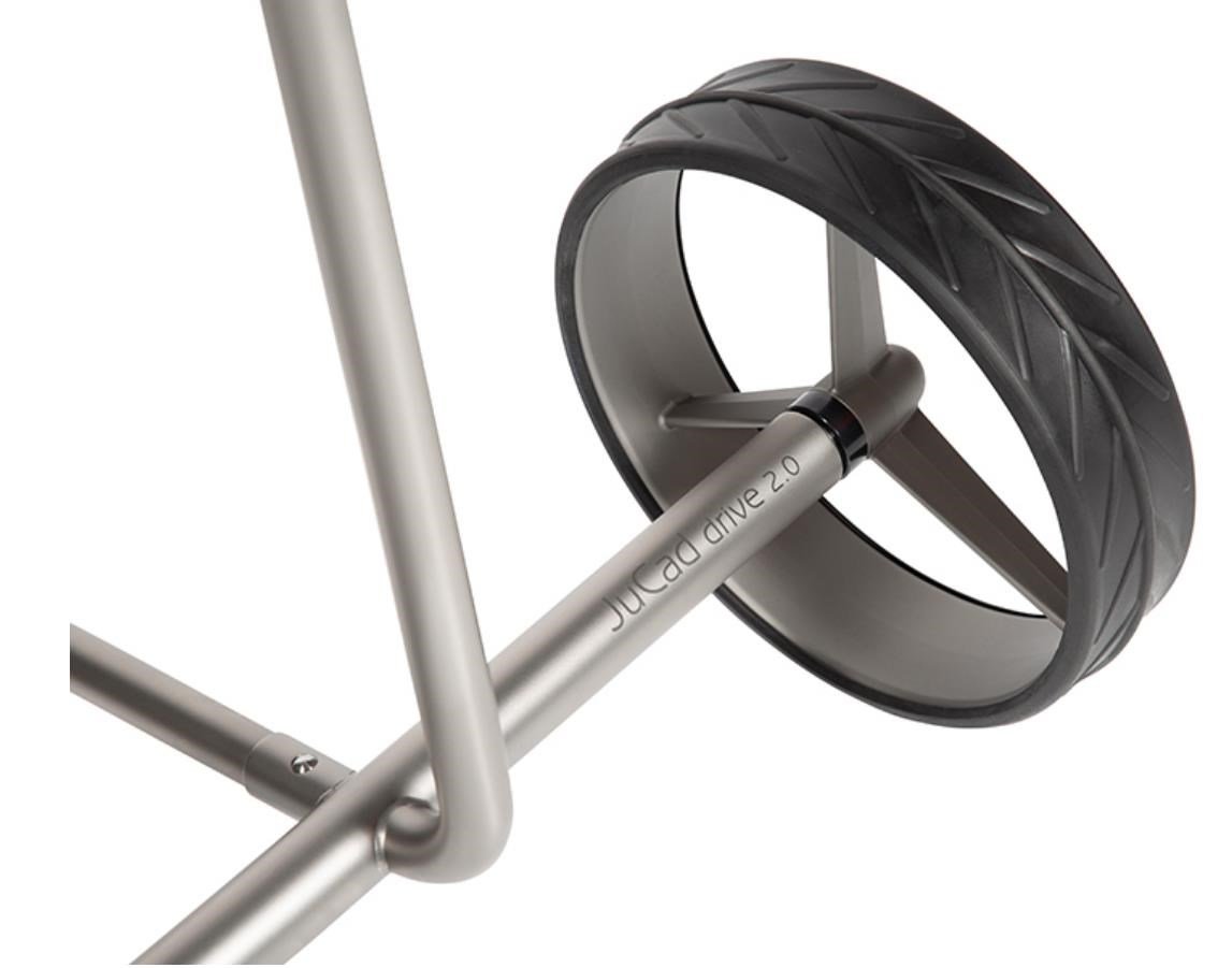 JuCad drive Stainless Steel 3.0 elektryczny wózek, srebrny