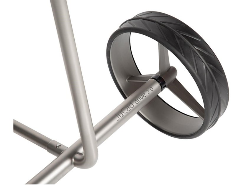 JuCad drive Stainless Steel 3.0 elektryczny wózek, srebrny