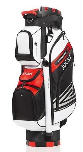 JuCad Quiet Line cart bag, czarno/biało/czerwony