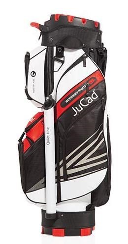JuCad Quiet Line cart bag, czarno/biało/czerwony