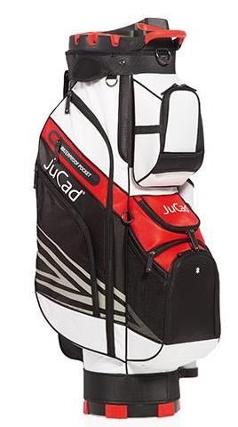 JuCad Quiet Line cart bag, czarno/biało/czerwony