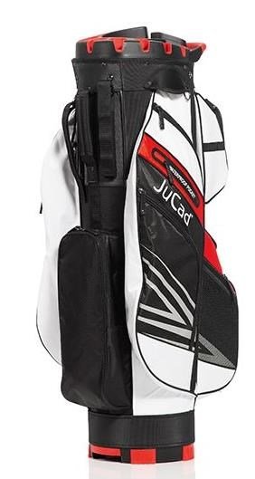 JuCad Quiet Line cart bag, czarno/biało/czerwony