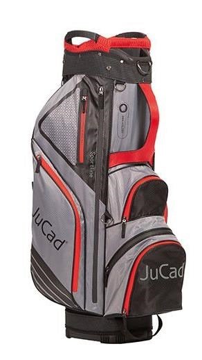 JuCad Sportine cart bag, czarno/szary/czerwony