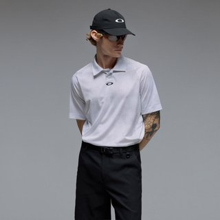 Oakley C1 Overcast męskie polo, białe