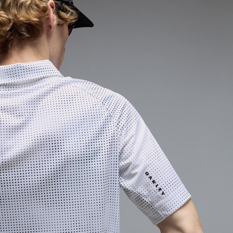 Oakley C1 Overcast męskie polo, białe