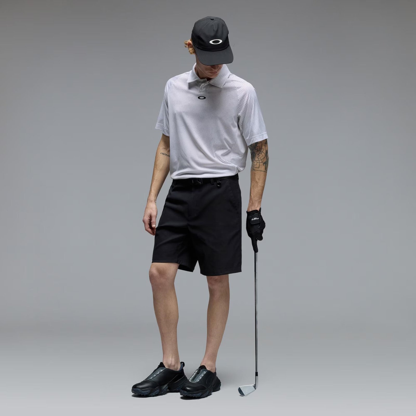 Oakley C1 Overcast męskie polo, białe