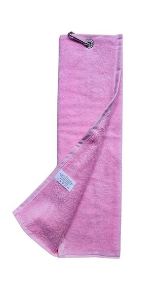 OEM Three Fold ręcznik golfowy, różowy