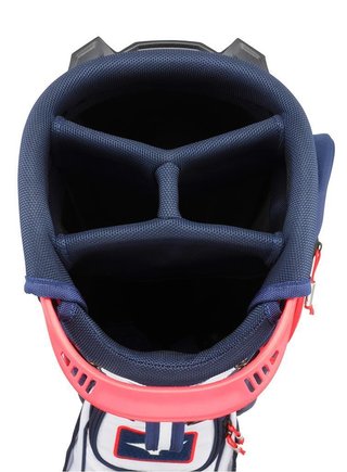 Mizuno BR-D3 torba golfowa na plecy, granatowo-czerwona