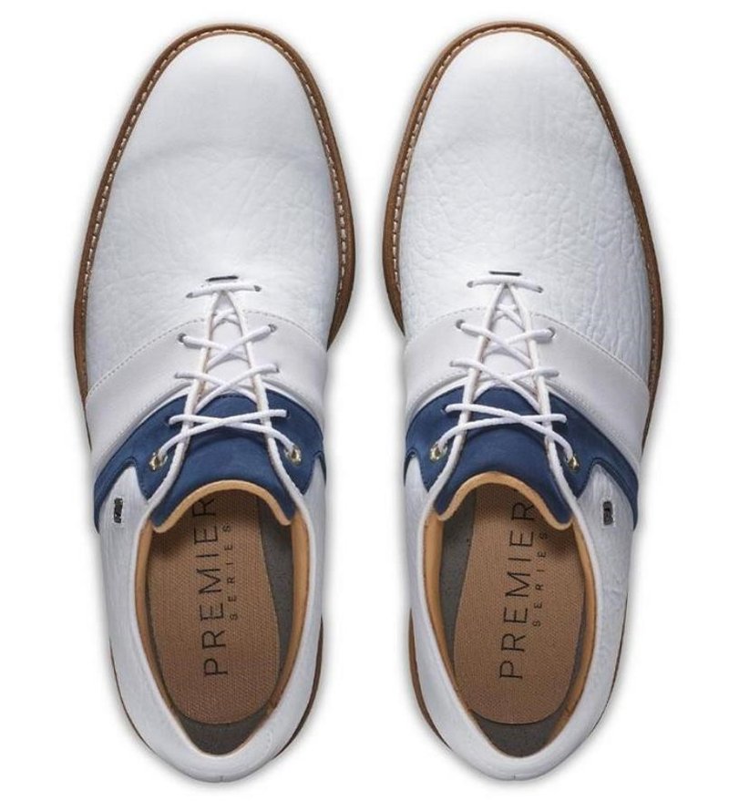 FootJoy Premiere Series Packard męskie buty golfowe, biało/granatowe