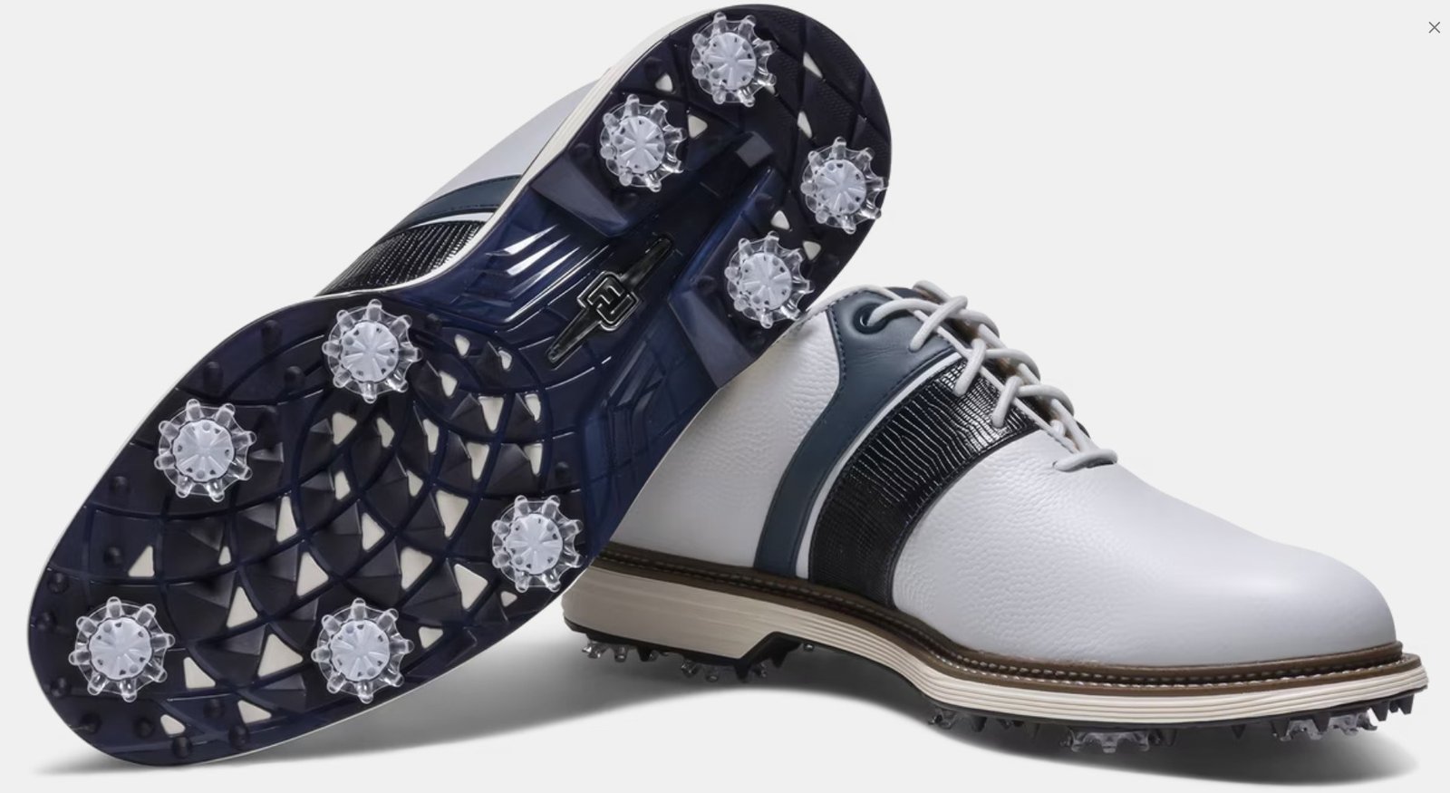 FootJoy Premiere Series Packard męskie buty golfowe, biało/granatowe