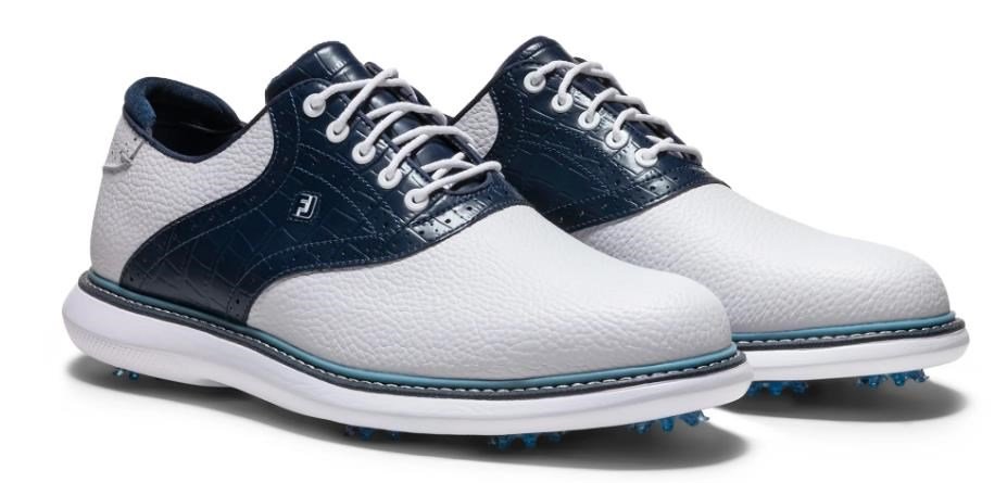 FootJoy Traditions męskie buty golfowe, biało/granatowe