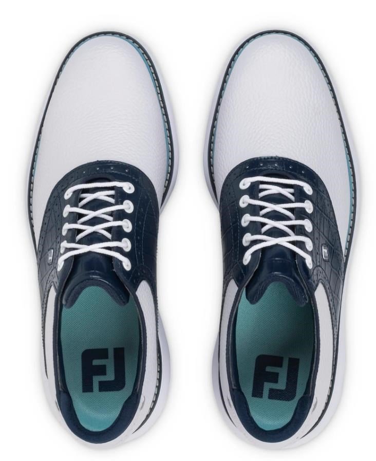 FootJoy Traditions męskie buty golfowe, biało/granatowe