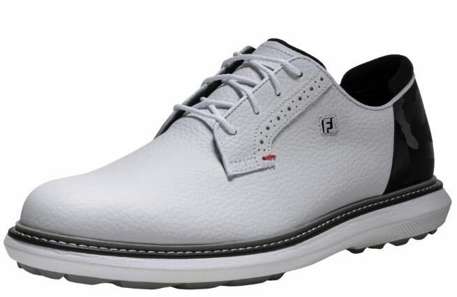 FootJoy Traditions Spikeless męskie buty golfowe, biało/czarne