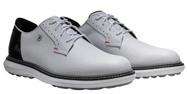 FootJoy Traditions Spikeless męskie buty golfowe, biało/czarne