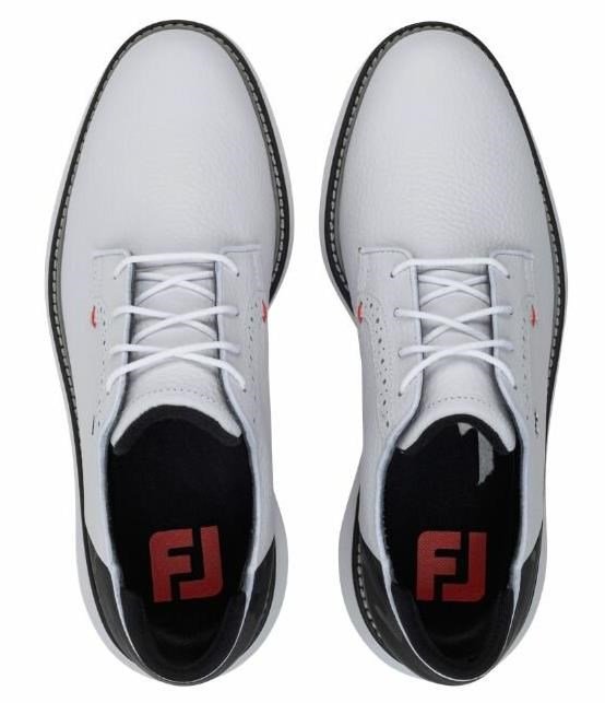 FootJoy Traditions Spikeless męskie buty golfowe, biało/czarne