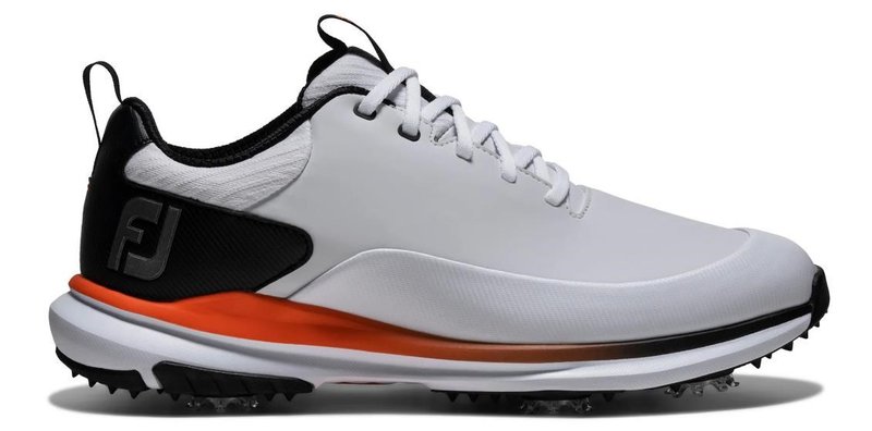 FootJoy Tour Rival męskie buty golfowe, biało/czarno/pomarańczowe
