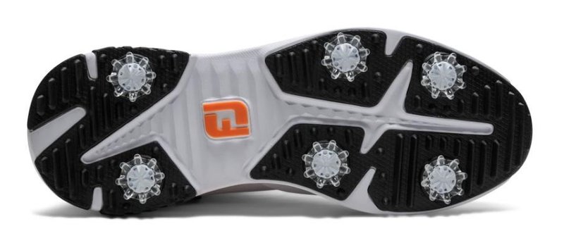 FootJoy Tour Rival męskie buty golfowe, biało/czarno/pomarańczowe