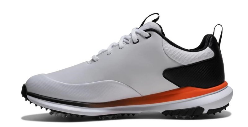 FootJoy Tour Rival męskie buty golfowe, biało/czarno/pomarańczowe