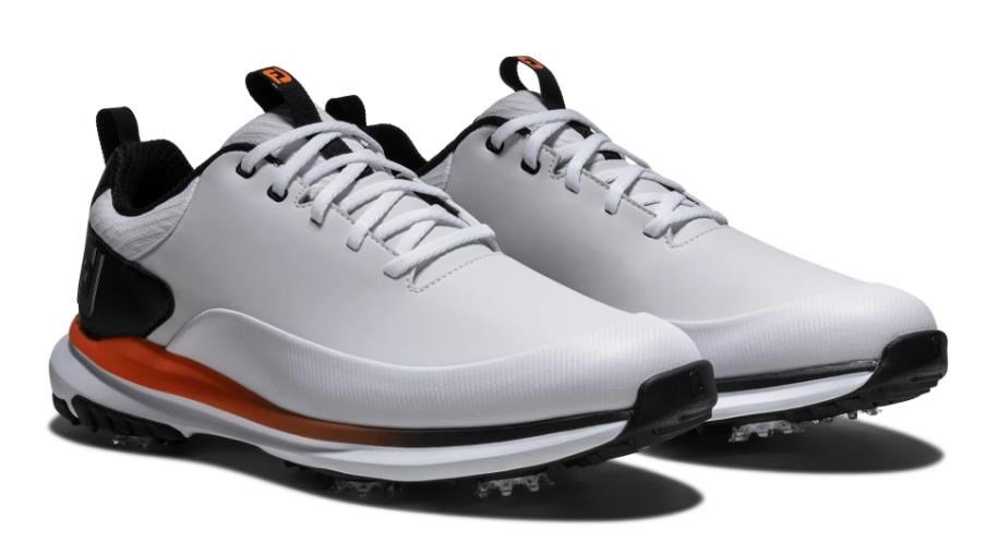FootJoy Tour Rival męskie buty golfowe, biało/czarno/pomarańczowe