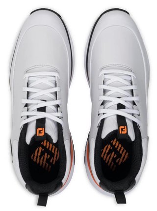 FootJoy Tour Rival męskie buty golfowe, biało/czarno/pomarańczowe