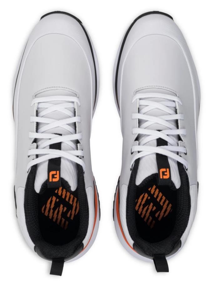 FootJoy Tour Rival męskie buty golfowe, biało/czarno/pomarańczowe