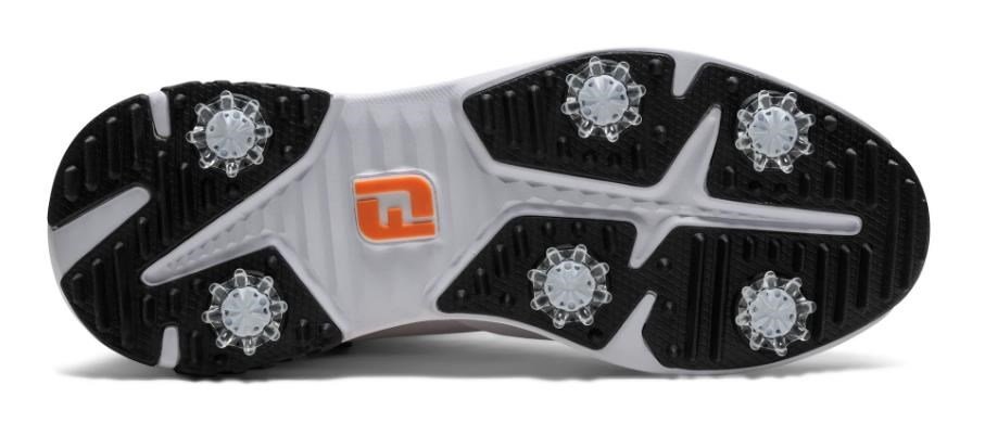 FootJoy Tour Rival męskie buty golfowe, biało/czarno/pomarańczowe