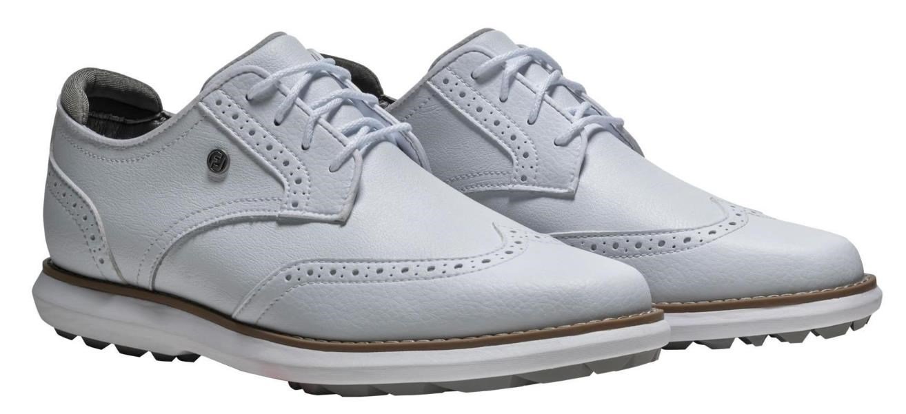 FootJoy Traditions Spikeless damskie buty golfowe, białe