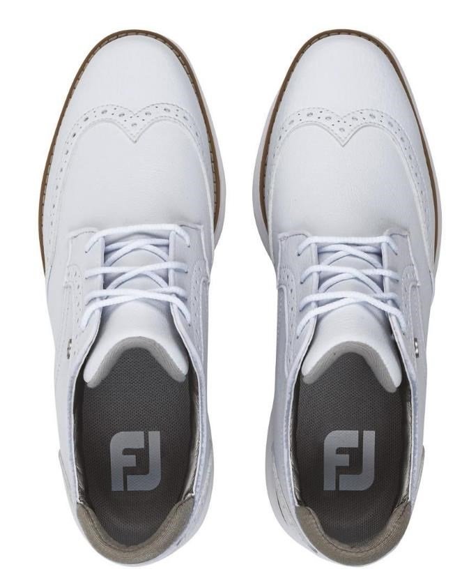 FootJoy Traditions Spikeless damskie buty golfowe, białe