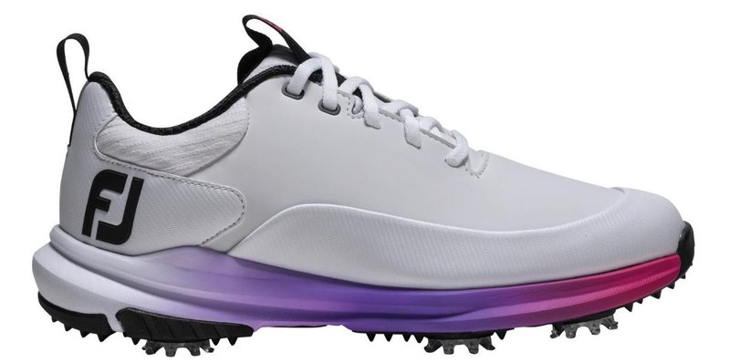 FootJoy Tour Rival damskie buty golfowe, biało/srebrno/różowe