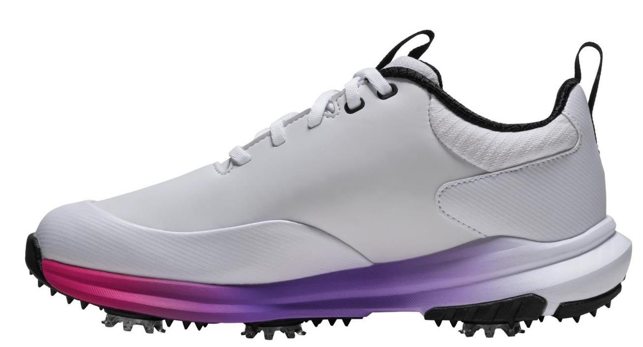 FootJoy Tour Rival damskie buty golfowe, biało/srebrno/różowe