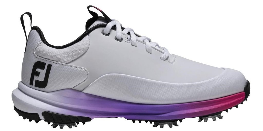 FootJoy Tour Rival damskie buty golfowe, biało/srebrno/różowe