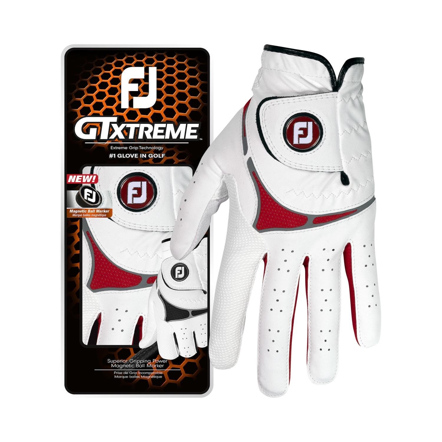 FootJoy GTxtreme męska rękawiczka golfowa, biało/czerwona