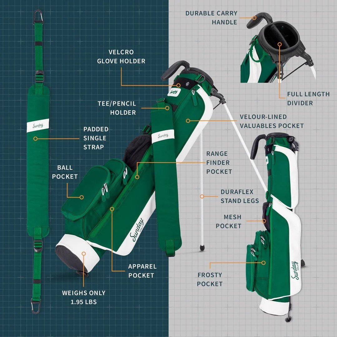 Sunday Golf Loma pencil bag, evergreen