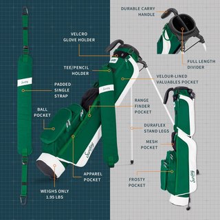 Sunday Golf Loma pencil bag, evergreen