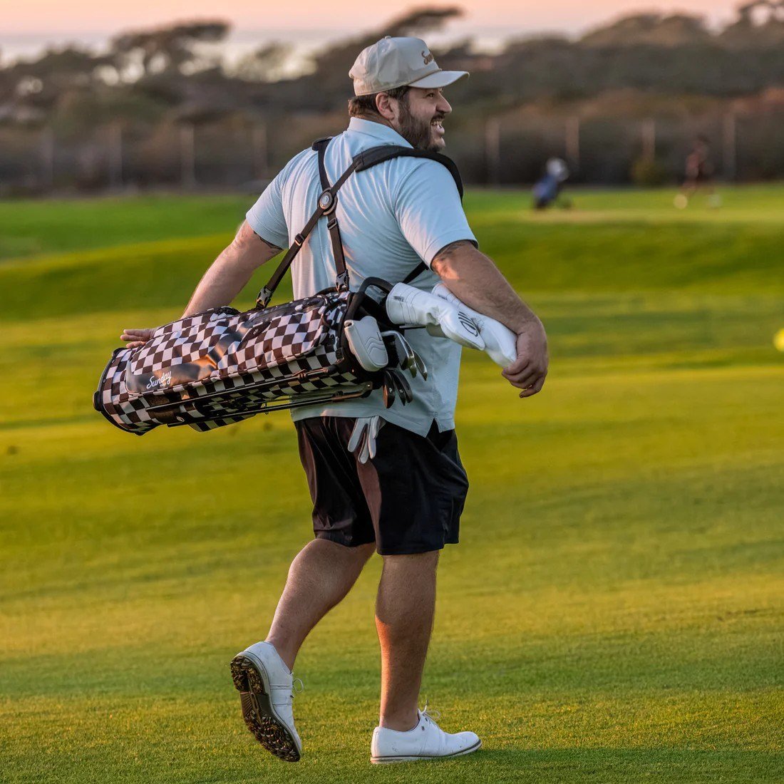 Sunday Golf El Camino pencil bag, czarno/biały