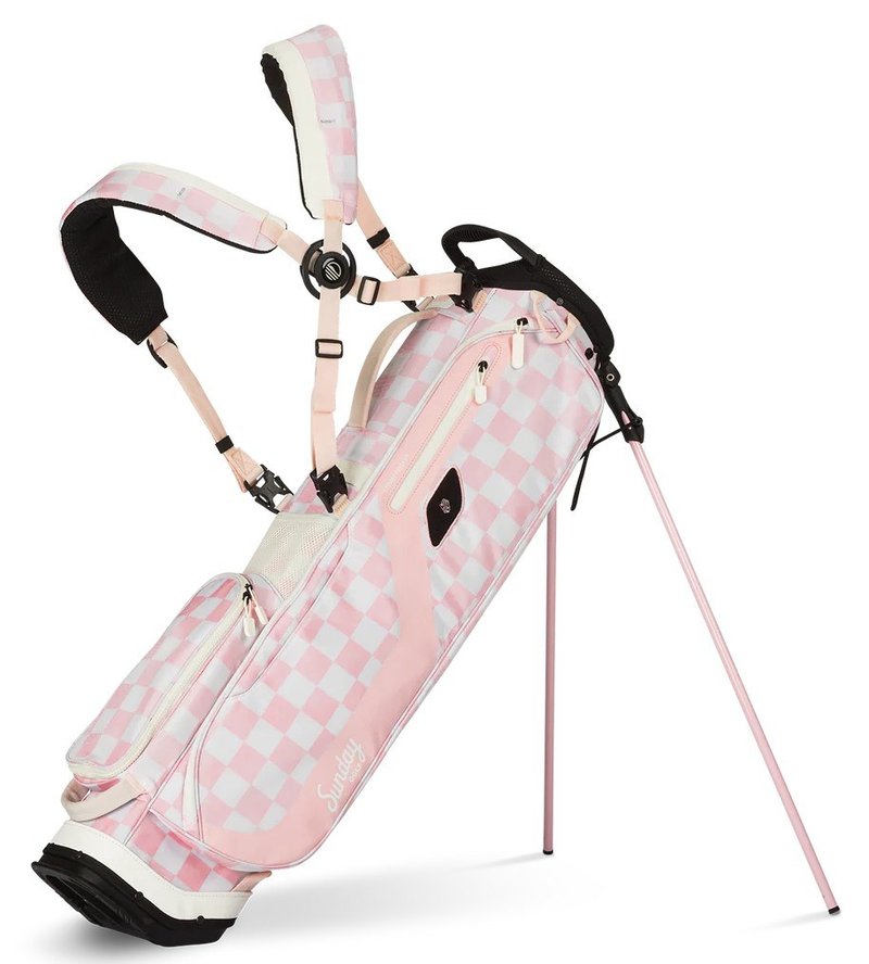 Sunday Golf El Camino pencil bag, różowo/biały