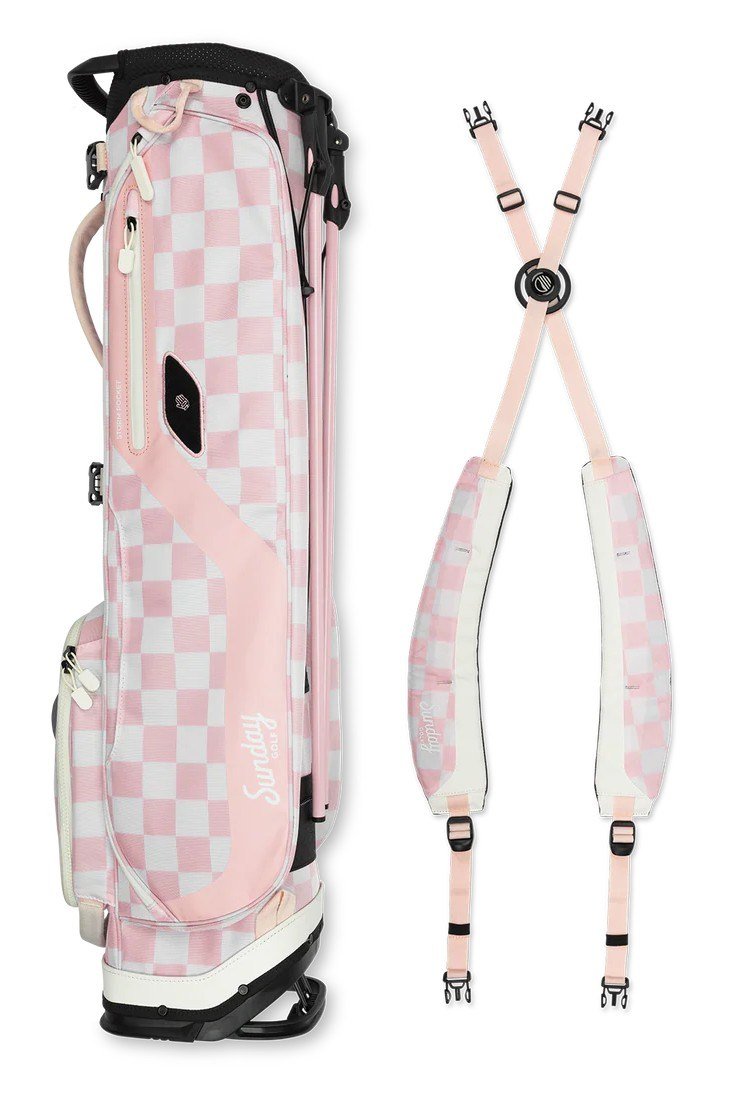 Sunday Golf El Camino pencil bag, różowo/biały