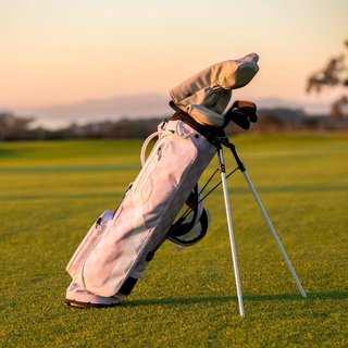 Sunday Golf El Camino pencil bag, różowo/biały