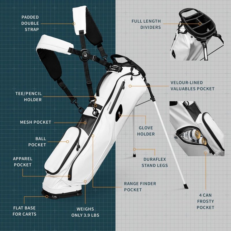 Sunday Golf El Camino S-Class pencil bag, biały