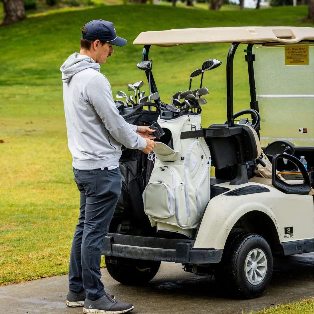 Sunday Golf Big Rig S-Class cart bag, biały