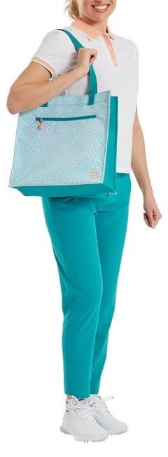 FootJoy Tote torba, teal/teal print/peach
