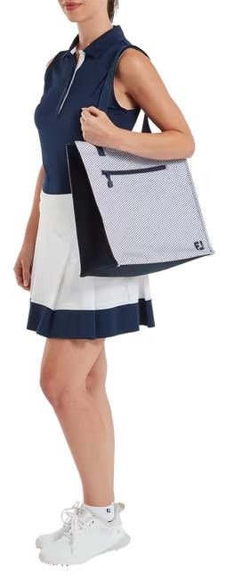FootJoy Tote torba, navy/dusty lavender print