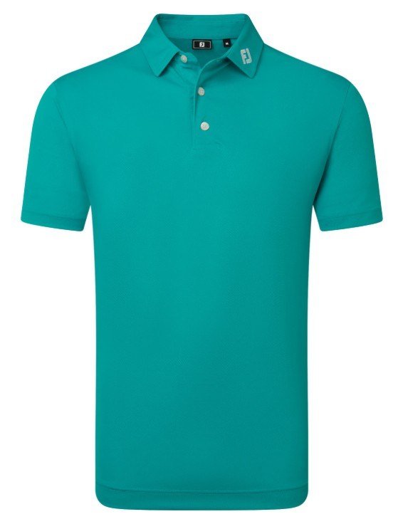 FootJoy Stretch Pique Solid męskie polo, tile blue